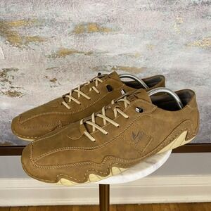 Salkin Shoes Mens 11 EU 45 USA Natural Fit Leather Barefoot Handmade Sneakers